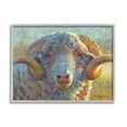 thumbnail image 1 of Country Sheep Modern Portrait Animals & Insects Painting Gray Framed Art Print Wall Art, 1 of 7