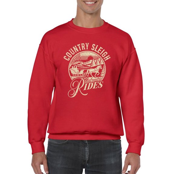 Country Sleigh Rides Winter Men's Sweatshirt