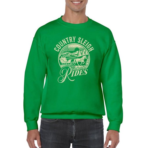 Country Sleigh Rides Winter Men's Sweatshirt