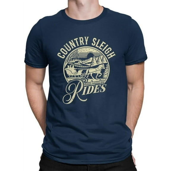 Country Sleigh Rides Winter T-shirt Men's