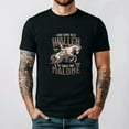 thumbnail image 1 of Country Song Mashup Inspired Retro Cowboy Music Fan Graphic T-shirt, up to size 5XL., 1 of 2