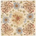 thumbnail image 1 of Country & Floral Rug - Blossom Wool Pile -Beige/Multi-Color:Beige/Multi,Design:Country & Floral,Shape:Square,Size:6'LX6'W, 1 of 3