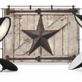 Country Star Backdrop for Photography, Retro Rust Grey Blue Star Beige ...