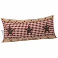 thumbnail image 1 of Country Star Farm Body Pillow Covers 20"x54", Farmhouse Plaid Texas Vintage Fruit Soft Brushed Microfiber Breathable Throw Pillow Covers, Pillowcase with Zipper for Couch Sofa Bedroom Living Room, 1 of 9