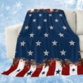 thumbnail image 1 of Country Star Farm Cooling Blanket,Lightweight Breathable Summer Throw Blanket with Double Sided Cold Effect,Red Blue Patriots Stripe American Flag Picnic Blankets Bed Sheet for Hot Sleepers 50"x60", 1 of 8