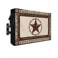 thumbnail image 1 of Country Star Outdoor TV Cover 70 to 75 inch Farmhouse Texas Star Vintage Wood Grain Waterproof Dustproof TV Covers for Outside with Zipper Remote Control Pocket Flat Screen Protectors, 1 of 7