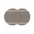 thumbnail image 1 of Country Star Plaid Round 15 Inch Placemats Set of 2, Black Retro American Farm Barn Berry HeatResistant Non Slip Place Mats for Dining Table, Wipeable Braided Kitchen Table Mats for Housewarming, 1 of 9