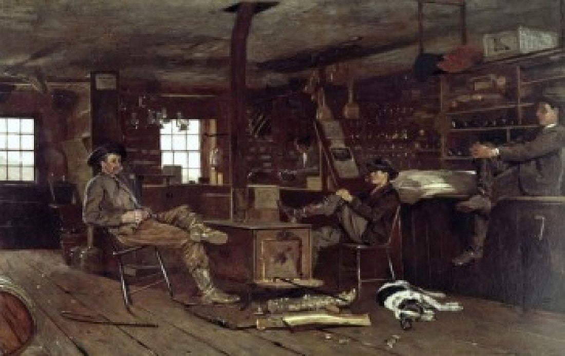 Country Store 1872 Winslow Homer (1836-1910 American) Oil on board Smithsonian Institution (Hirshhorn Museum & Sculpture Garden) Washington DC USA Canvas Art - Winslow Homer (24 x 36)
