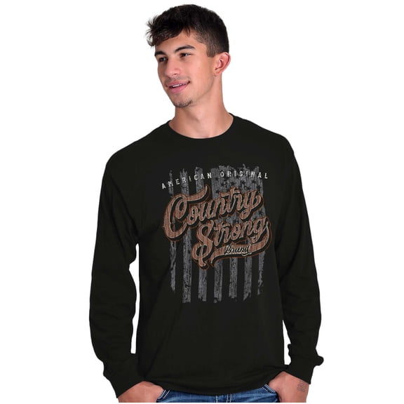 Country Strong American Original Long Sleeve TShirt Men Women Brisco Brands S