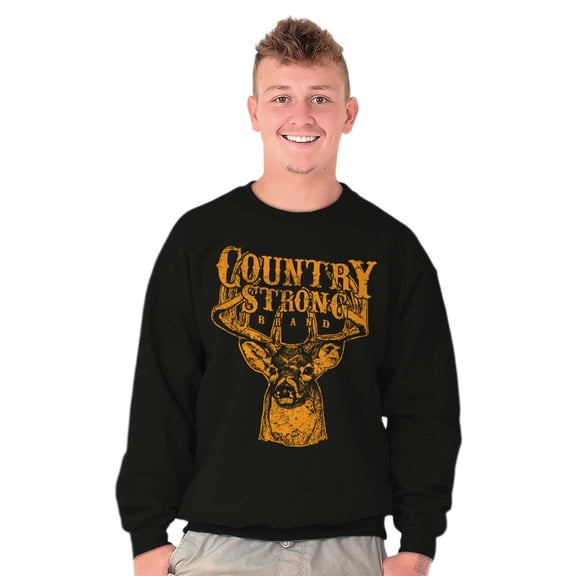 Country Strong Buck Sweatshirt for Men or Women Brisco Brands S