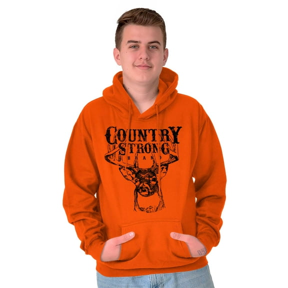 Country Strong Buck Unisex Plus Fleece Graphic Hoodie Brisco Brands 2X