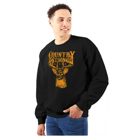 Country Strong Buck Unisex Plus Fleece Graphic Sweatshirt Brisco Brands 2X