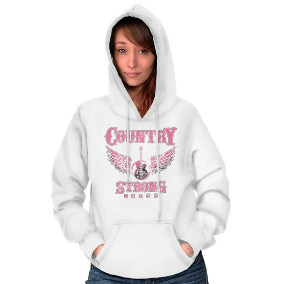 Country Strong Cowgirl Guitar Music Hoodie Sweatshirt Women Brisco Brands M