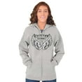 thumbnail image 1 of Country Strong Cute Angels Wings Star Zip Up Hoodie Men's Women's Brisco Brands S, 1 of 6