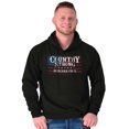 thumbnail image 1 of Country Strong Forever Free American Hoodie Sweatshirt Women Men Brisco Brands S, 1 of 2