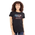 thumbnail image 1 of Country Strong Forever Free American Womens Slim Fit Graphic Tee Brisco Brands L, 1 of 5