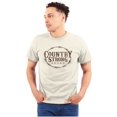 thumbnail image 1 of Country Strong Logo Western Cowboy Men's Graphic T Shirt Tees Brisco Brands 2X, 1 of 5