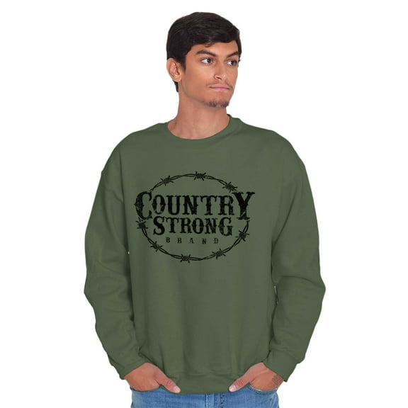 Country Strong Logo Western Cowboy Sweatshirt for Men or Women Brisco Brands X