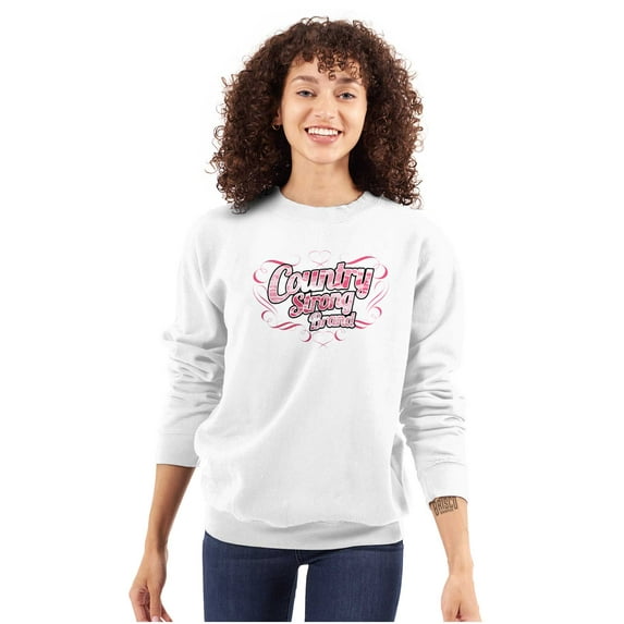 Country Strong Southwestern Cowgirl Women Crewneck Sweatshirt Brisco Brands S