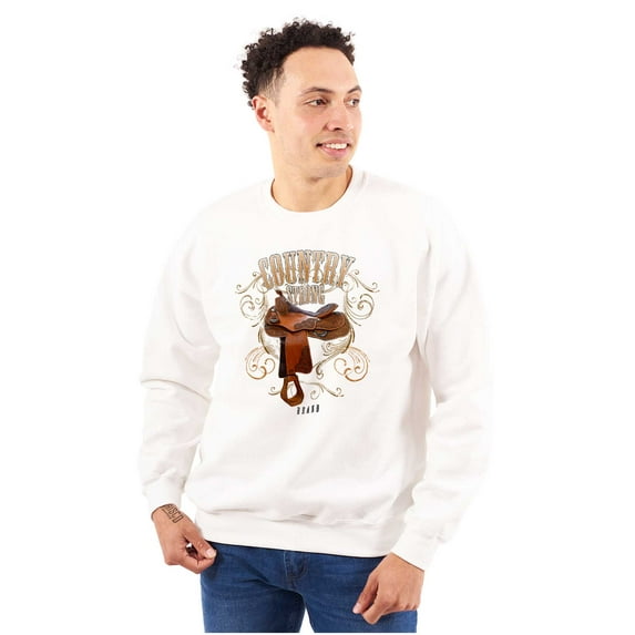 Country Strong Western Rodeo Cowgirl Sweatshirt for Men or Women Brisco Brands X