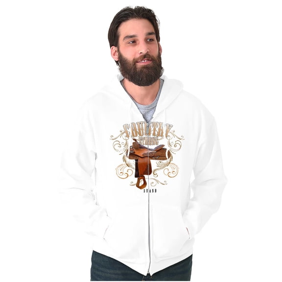 Country Strong Western Rodeo Cowgirl Zip Up Hoodie Men's Women's Brisco Brands M
