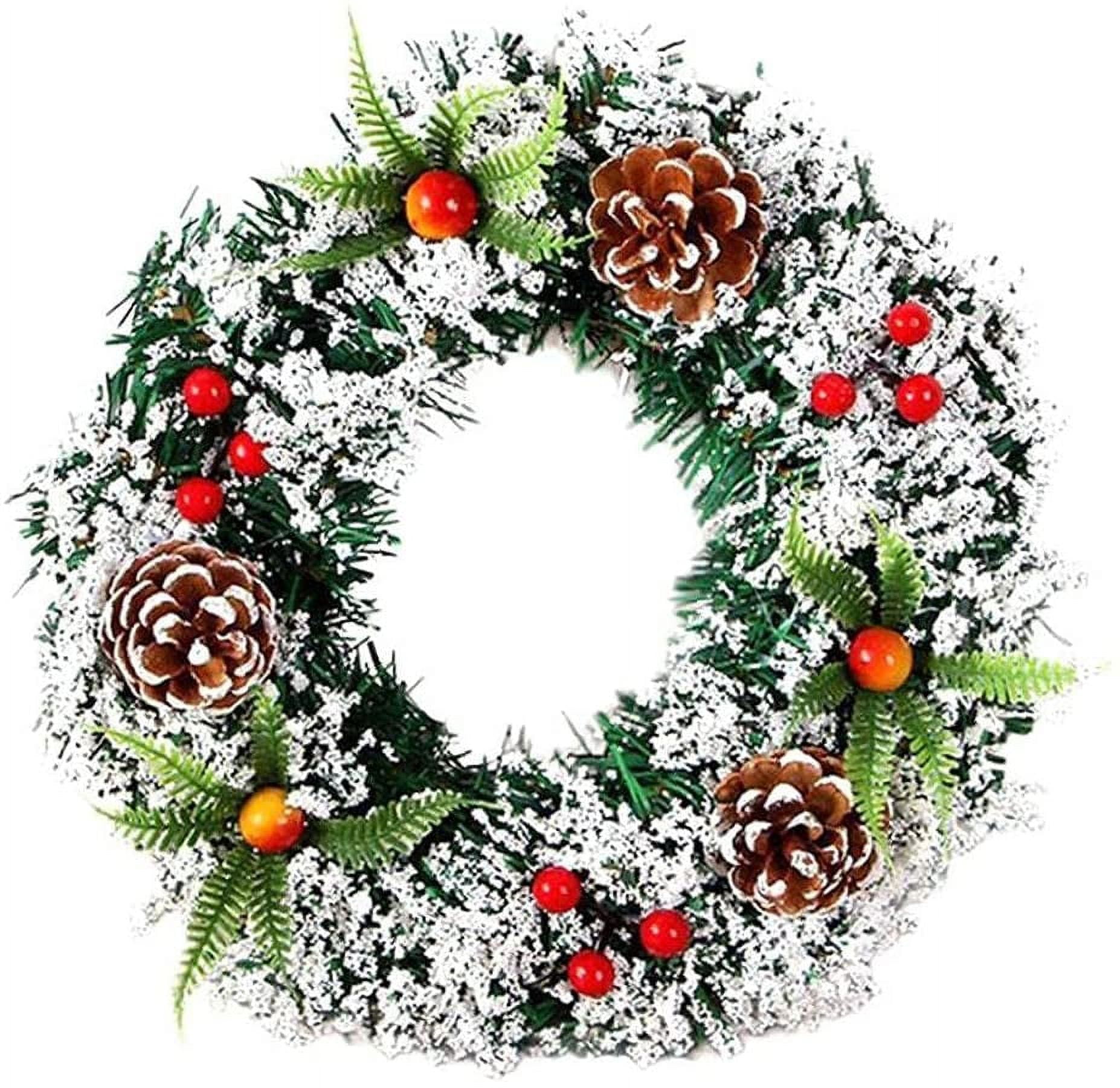 Country Style Christmas Wreath Handmade Christmas Garland Ornaments Christmas Decoration For Home Outdoor