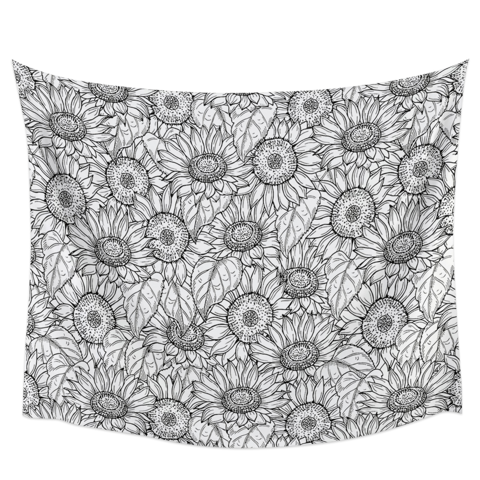 Country Style Sunflower Butterfly Watercolor Boho Decoration Home Decor