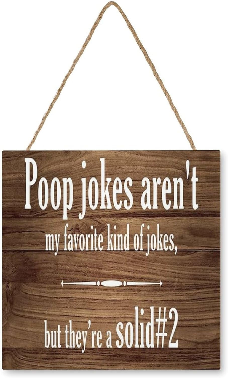 Country Style Toilet Bathroom Wall Decor Poop Joke Wooden Signs Funny ...