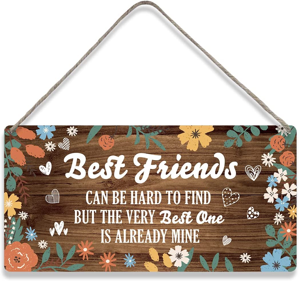 Country Style Wall Decor Best Friends Can Be Hard to Find Wooden Signs ...