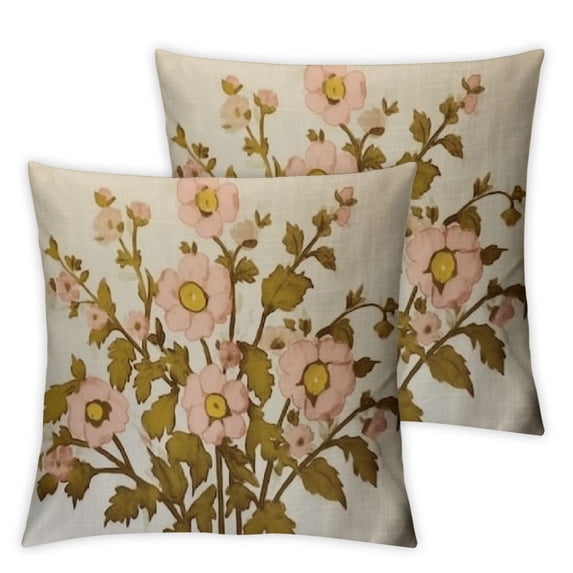 Country Throw Pillow Cover Yellow Flower Home Decor Comfy Cushion Cases Pillow Covers Protector for Holiday Party Outdoor Office