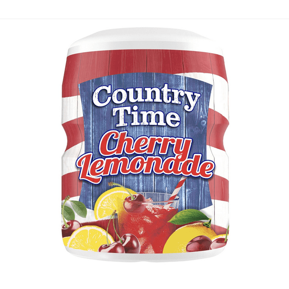 Country Time Cherry Lemonade flavored with other natural flavor Drink Mix, 18.3 oz Canister
