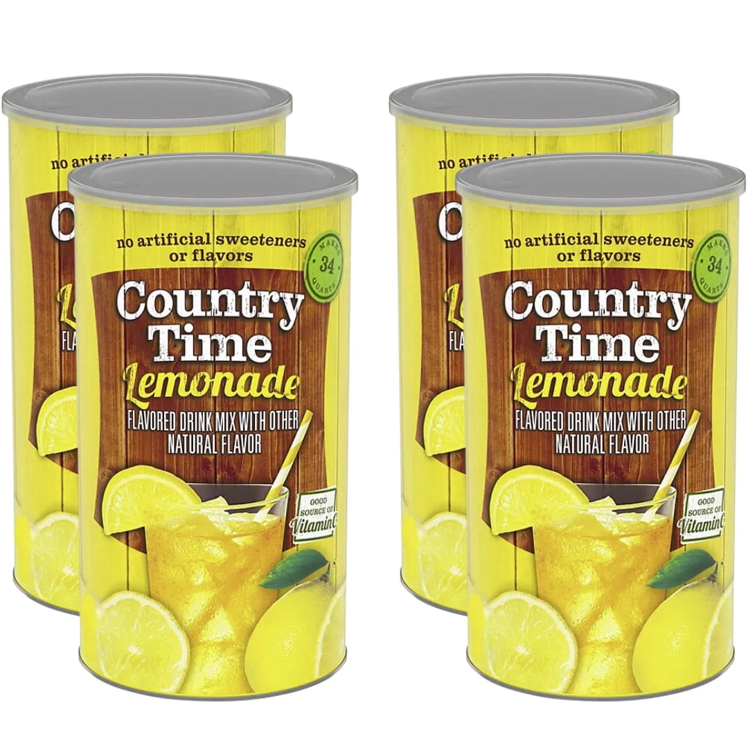 Country Time Lemonade Mix 4 pack. Total 330 oz.