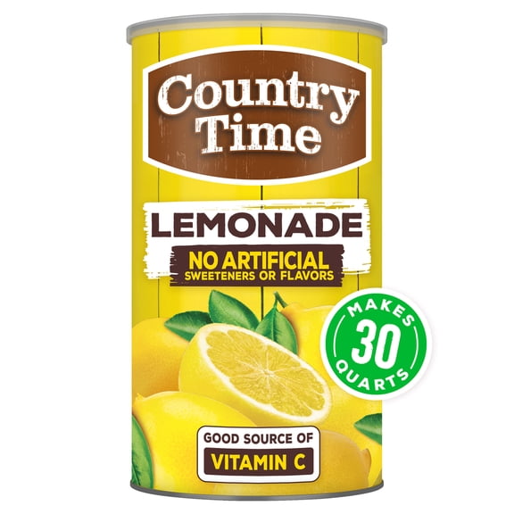 Country Time Lemonade Naturally Flavored Powdered Drink Mix, 5.16 lb Canister