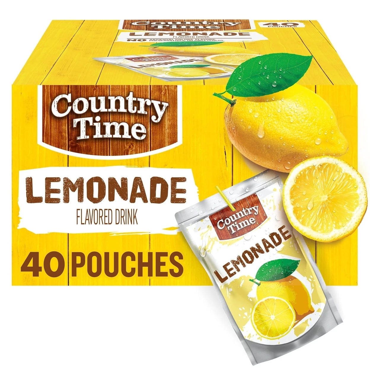Country Time Lemonade Pouch, 6 Fluid Ounce (Pack of 40)