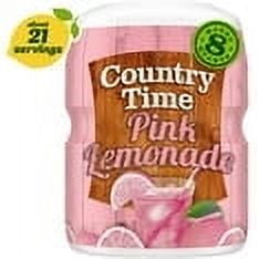 Country Time Pink Lemonade Naturally Flavored Powdered Drink Mix 19 oz Canister (Pack of 2)