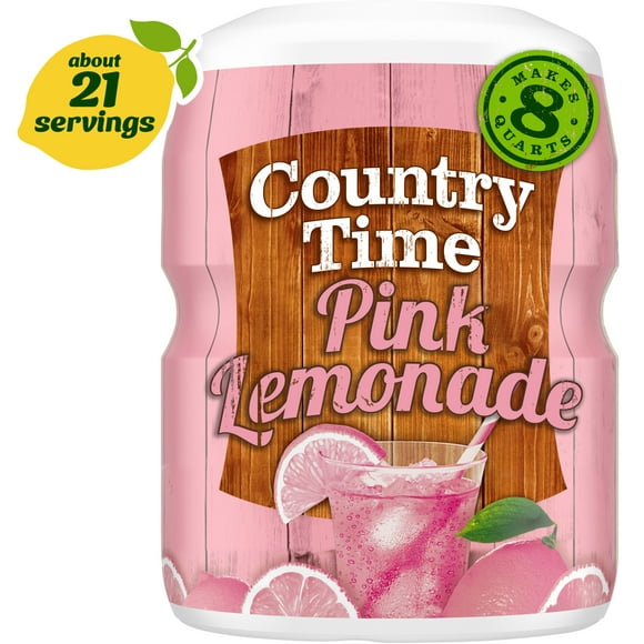 Country Time Pink Lemonade Naturally Flavored Powdered Drink Mix, 19 oz. Canister