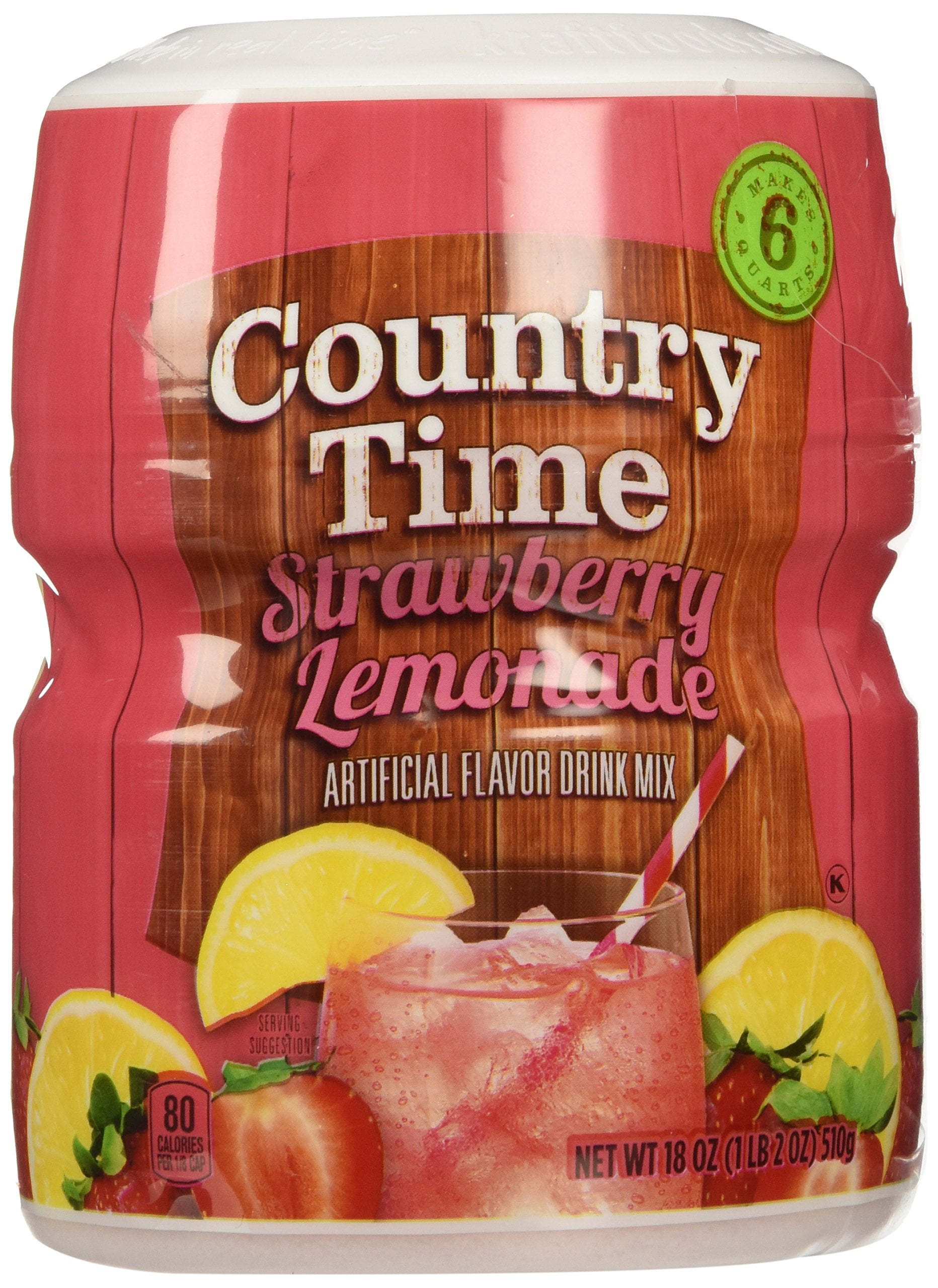 Country Time Strawberry Lemonade Drink Mix, 18 Ounce