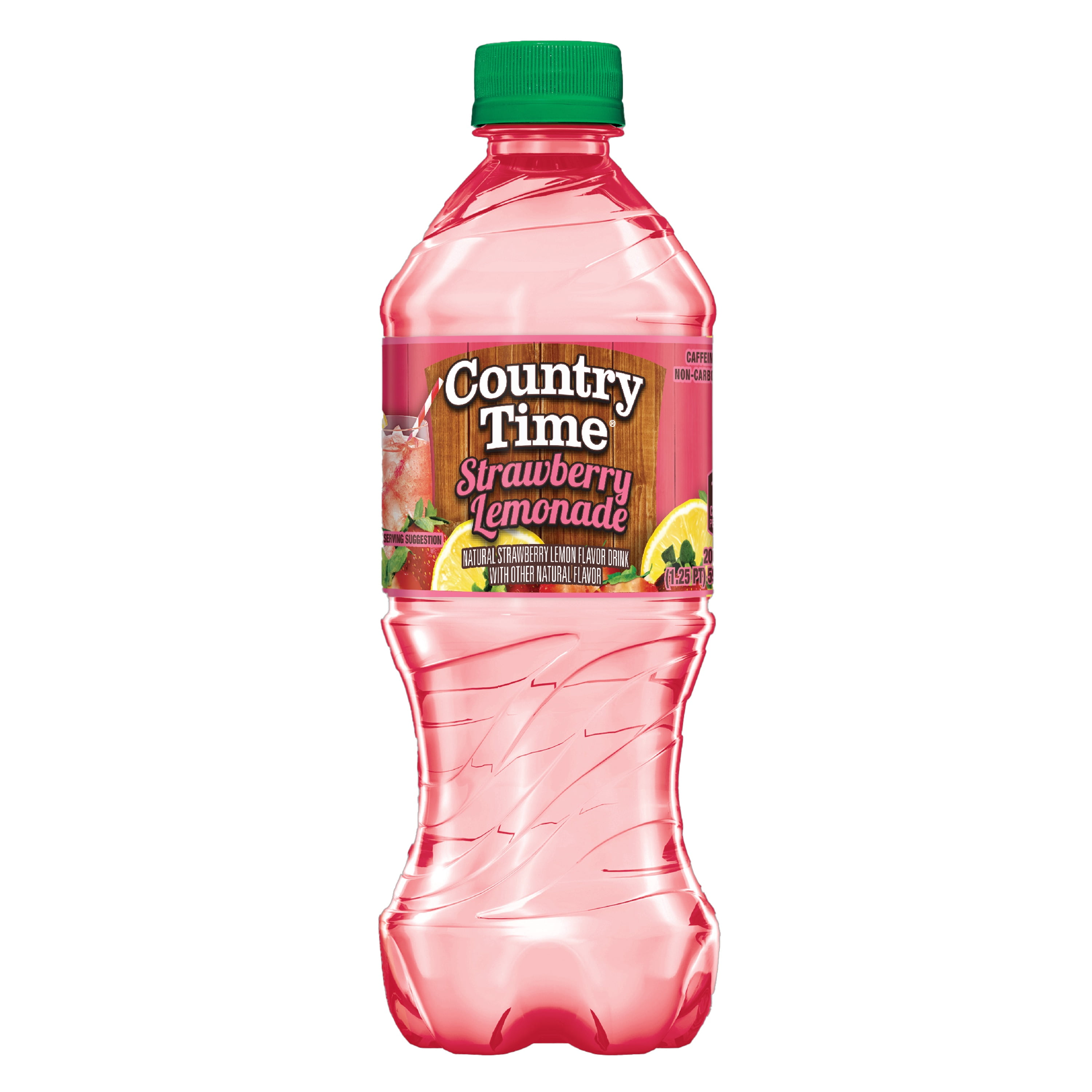 Country Time Strawberry Lemonade Fruit Juice, 20 fl oz, Shelf-Stable