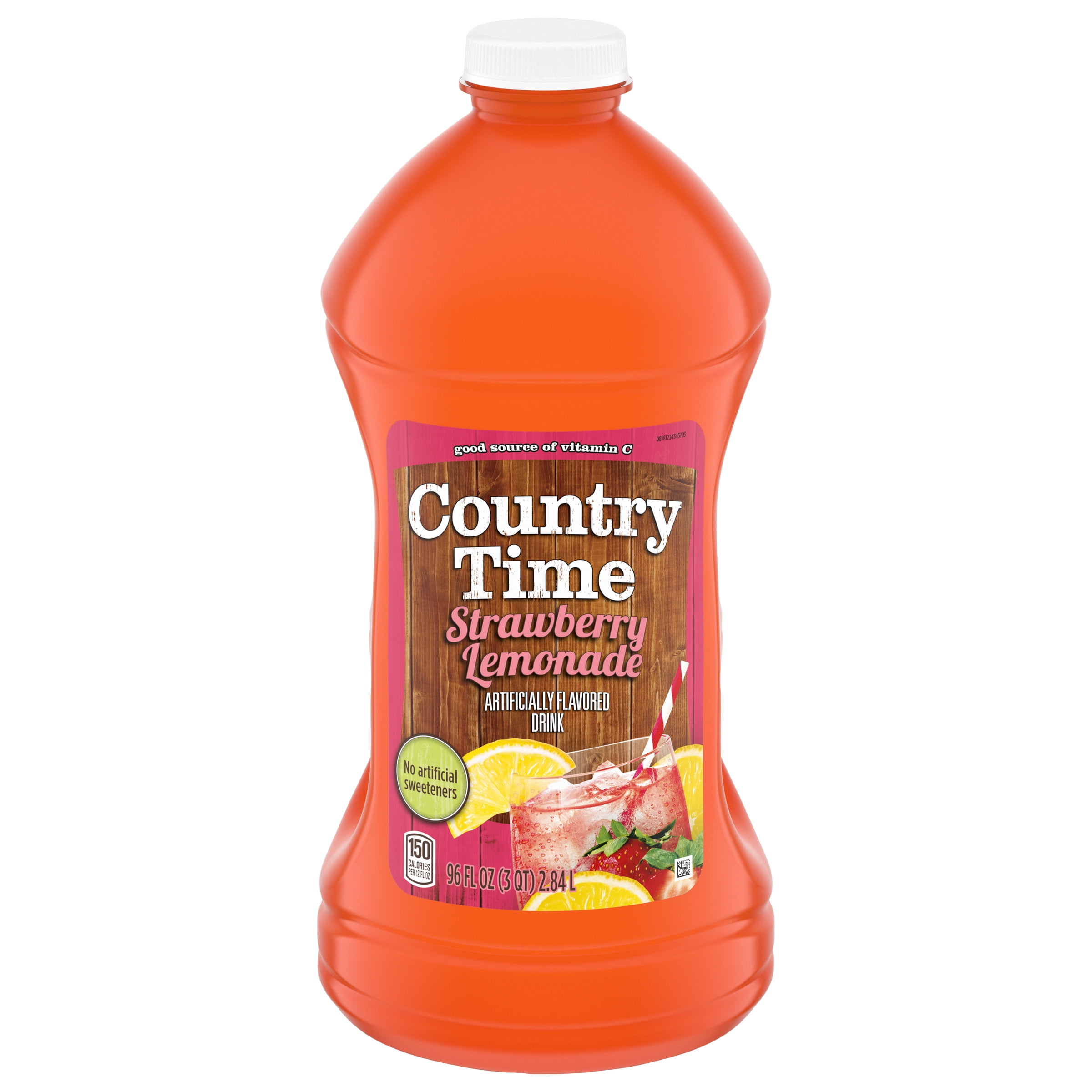 Country Time Strawberry Lemonade Multiserve Kids Drink, 96 fl oz Bottle
