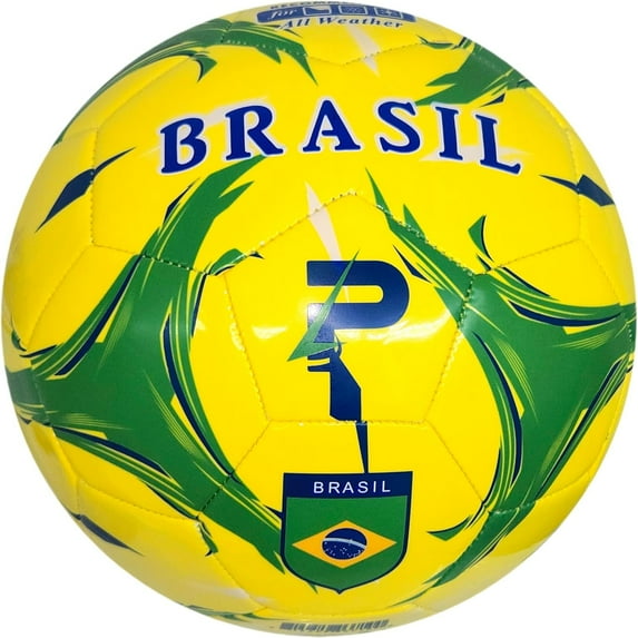 Country Training Soccer Ball - Elite Edition - For All Ages - Size 2, 3, 4 and 5 (BRASIL, 5)