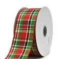 thumbnail image 1 of Country Twill Plaid Wired Ribbon, 2-1/2-Inch, 20-Yard, 1 of 1