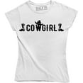 thumbnail image 1 of Country Up Down South Cowgirl Horse Shoe Rodeo Women's Gift T-Shirt, 1 of 4
