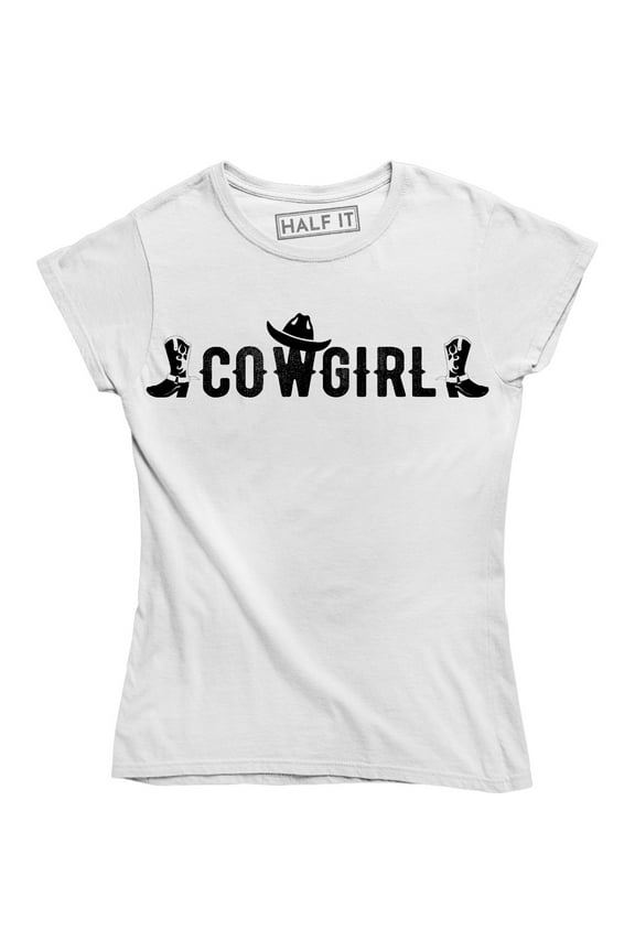 Country Up Down South Cowgirl Horse Shoe Rodeo Women's Gift T-Shirt