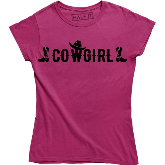 Country Up Down South Cowgirl Horse Shoe Rodeo Women's Gift T-Shirt