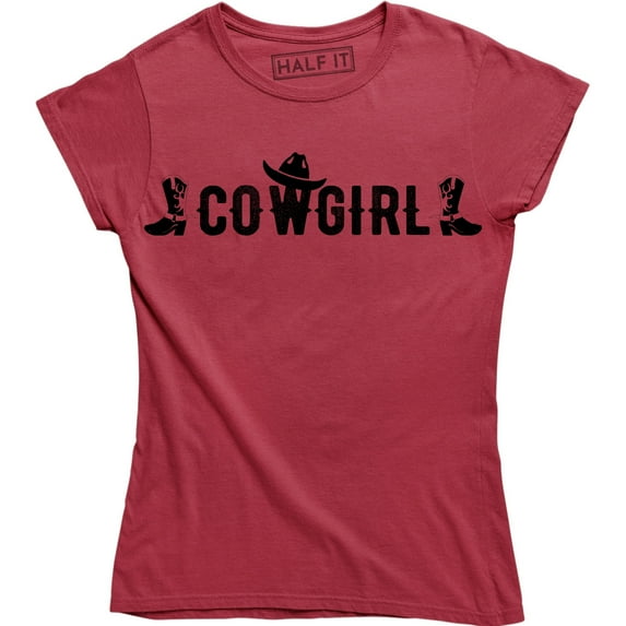 Country Up Down South Cowgirl Horse Shoe Rodeo Women's Gift T-Shirt