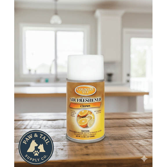 Country Vet Citrus Air Freshener 6.6 oz Metered Dispenser Refill 30 Day Control