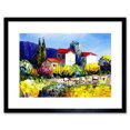 thumbnail image 1 of Country Village Painting Framed Wall Art Print, 1 of 5
