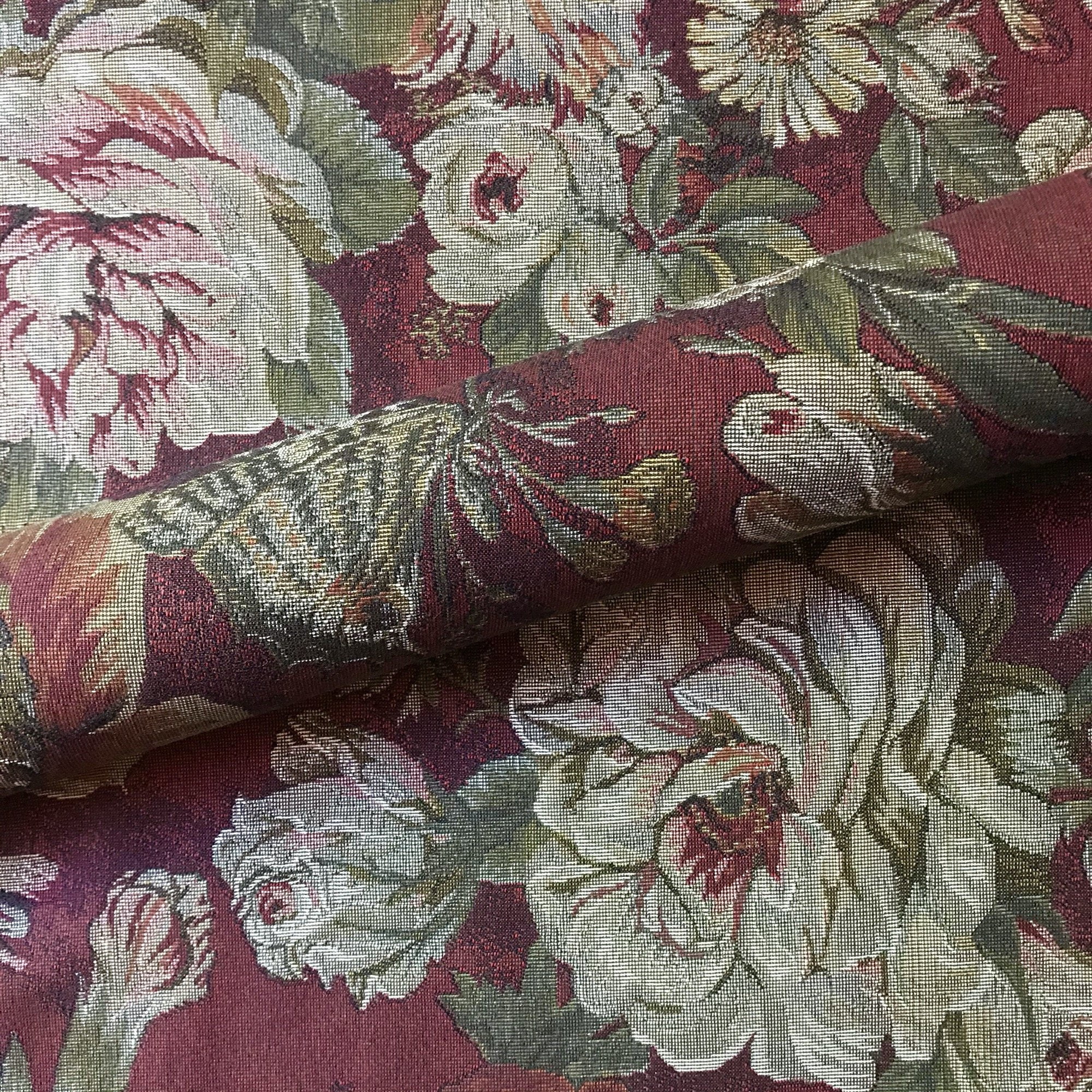Vintage Fabric by the Yard Upholstery, Flourishing Plants with Rustic  Branches Leaves Nostalgic Rural Field Art, Decorative Fabric for DIY and  Home