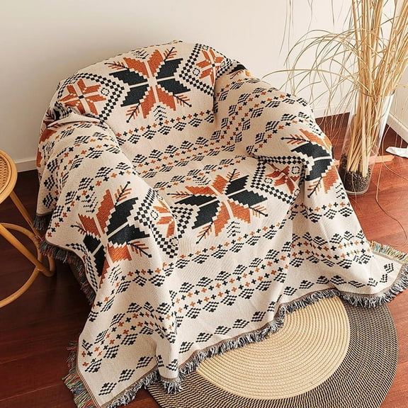 Country Vintage Sofa Throw - American Style, Sofa Cover, Chair Cover Cloth, One-Piece Pad