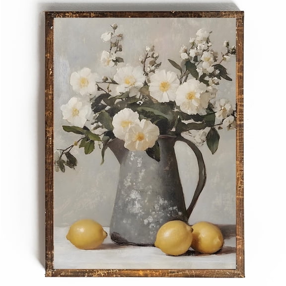 Country Wall Art For Kitchen Cottagecore Decor For Kitchen Wall Art Farmhouse Kitchen Art Summer Cottage Core Decor Lemon Wall Art Country, 8x12 UNFRAMED